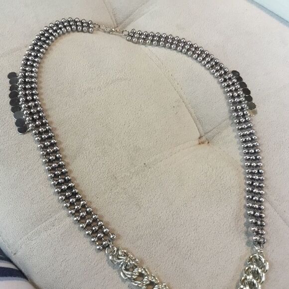 Silvertone Multi-Link Necklace  - Picture 3 of 4
